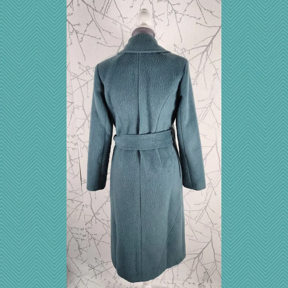 C/MEO Collective Pastel Mint Green Fuzzy Wrap Duster Coat - Picture 3 of 4